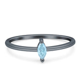 Solitaire Marquise Engagement Ring Cubic Zirconia 925 Sterling Silver