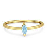 Solitaire Marquise Engagement Ring Cubic Zirconia 925 Sterling Silver