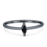 Solitaire Marquise Engagement Ring Cubic Zirconia 925 Sterling Silver