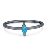 Solitaire Marquise Engagement Ring Cubic Zirconia 925 Sterling Silver