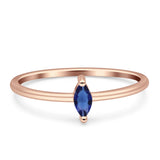 Solitaire Marquise Engagement Ring Cubic Zirconia 925 Sterling Silver