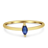 Solitaire Marquise Engagement Ring Cubic Zirconia 925 Sterling Silver