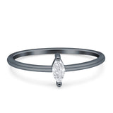 Solitaire Marquise Engagement Ring Cubic Zirconia 925 Sterling Silver