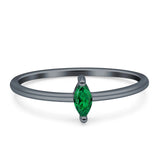 Solitaire Marquise Engagement Ring Cubic Zirconia 925 Sterling Silver