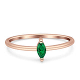 Solitaire Marquise Engagement Ring Cubic Zirconia 925 Sterling Silver