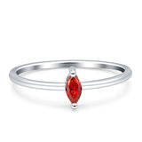 Solitaire Marquise Engagement Ring Cubic Zirconia 925 Sterling Silver