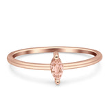 Solitaire Marquise Engagement Ring Cubic Zirconia 925 Sterling Silver