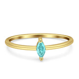 Solitaire Marquise Engagement Ring Cubic Zirconia 925 Sterling Silver