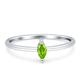 Solitaire Marquise Engagement Ring Cubic Zirconia 925 Sterling Silver