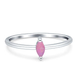 Solitaire Marquise Engagement Ring Cubic Zirconia 925 Sterling Silver