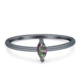 Solitaire Marquise Engagement Ring Cubic Zirconia 925 Sterling Silver