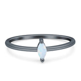 Solitaire Marquise Engagement Ring Cubic Zirconia 925 Sterling Silver