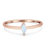 Solitaire Marquise Engagement Ring Cubic Zirconia 925 Sterling Silver