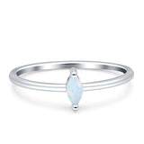 Solitaire Marquise Engagement Ring Cubic Zirconia 925 Sterling Silver