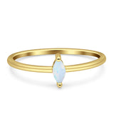 Solitaire Marquise Engagement Ring Cubic Zirconia 925 Sterling Silver