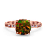 Elegant Hidden Halo Cushion Engagement Ring Cubic Zirconia 925 Sterling Silver