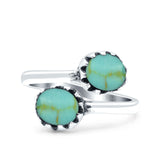 Vintage Style Petite Dainty Adjustable Lab Opal Ring Solid Round Oxidized 925 Sterling Silver