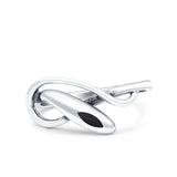 Snake Petite Dainty Promise Ring Band Oxidized 925 Sterling Silver