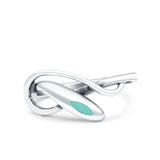 Snake Petite Dainty Promise Ring Band Oxidized 925 Sterling Silver