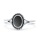 Oval New Design Thumb Ring Statement Fashion Oxidized Lab Created Opal Solid 925 Sterling Silver