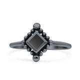 Princess Design Thumb Ring Statement Fashion Oxidized Solid 925 Sterling Silver