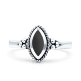Vintage Style Marquise New Design Thumb Ring Statement Fashion Oxidized Solid 925 Sterling Silver