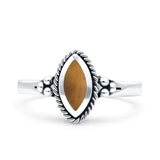 Vintage Style Marquise New Design Thumb Ring Statement Fashion Oxidized Solid 925 Sterling Silver