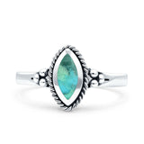 Vintage Style Marquise New Design Thumb Ring Statement Fashion Oxidized Solid 925 Sterling Silver