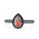 Rope Pear Design Thumb Ring Statement Fashion Oxidized Solid 925 Sterling Silver