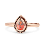 Rope Pear Design Thumb Ring Statement Fashion Oxidized Solid 925 Sterling Silver