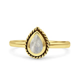 Rope Pear Design Thumb Ring Statement Fashion Oxidized Solid 925 Sterling Silver