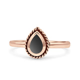 Rope Pear Design Thumb Ring Statement Fashion Oxidized Solid 925 Sterling Silver