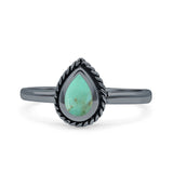 Rope Pear Design Thumb Ring Statement Fashion Oxidized Solid 925 Sterling Silver