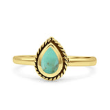 Rope Pear Design Thumb Ring Statement Fashion Oxidized Solid 925 Sterling Silver