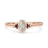 Simple Design Oval Thumb Ring Statement Fashion Oxidized Solid 925 Sterling Silver