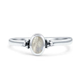 Simple Design Oval Thumb Ring Statement Fashion Oxidized Solid 925 Sterling Silver