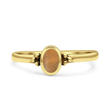 Simple Design Oval Thumb Ring Statement Fashion Oxidized Solid 925 Sterling Silver