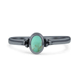 Simple Design Oval Thumb Ring Statement Fashion Oxidized Solid 925 Sterling Silver