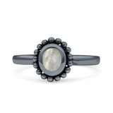 Petite Dainty New Style Oval Thumb Ring Statement Fashion Oxidized Solid 925 Sterling Silver