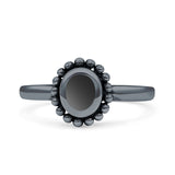 Petite Dainty New Style Oval Thumb Ring Statement Fashion Oxidized Solid 925 Sterling Silver