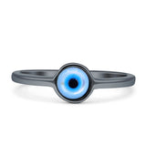 Evil Eye Ring 925 Sterling Silver