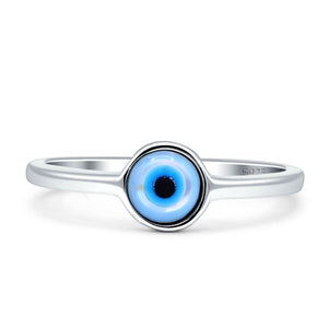 Evil Eye Ring 925 Sterling Silver