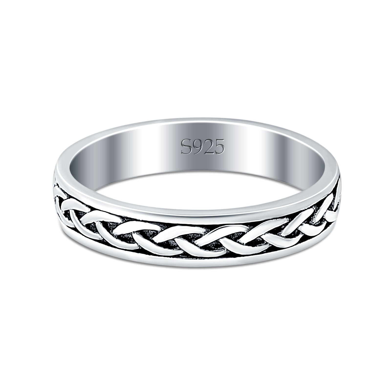 sterling silver thumb ring adjustable with swirls - handmade | eBay