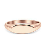 Engravable Band Ring 925 Sterling Silver Plain Ring (6mm)