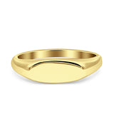 Engravable Band Ring 925 Sterling Silver Plain Ring (6mm)