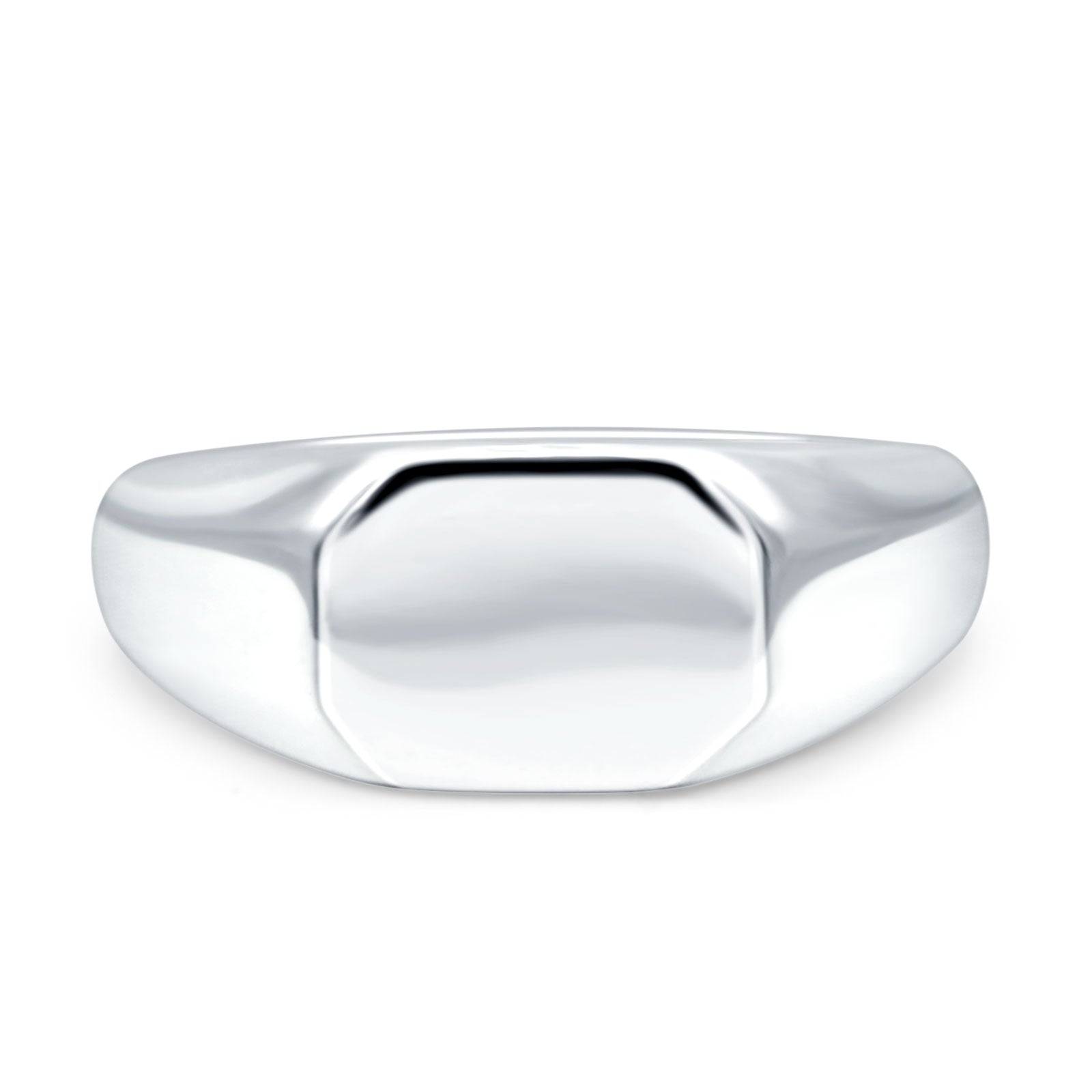 925 Sterling Silver Signet Ring Silver Mens Ring Silver Band