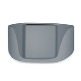 Signet Plain Band High Polished Solid 925 Sterling Silver Thumb Ring (14mm)