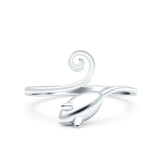 Mouse Ring Oxidized Band Solid 925 Sterling Silver Thumb Ring (12mm)