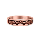 Sunset Ring Oxidized Band Solid 925 Sterling Silver Thumb Ring (5mm)