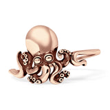 Octopus Ring Oxidized 925 Sterling Silver